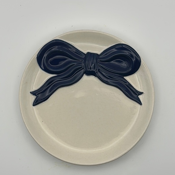 Elegant Navy and White Jewelry Dish - Picture 2 of 6